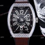 Replica Franck Muller Bust Down Vanguard Yacht V45 Watch with Diamond Arabic